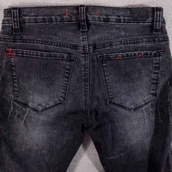 BDG 26x30 Cigarette Mid Rise Black Dark Gray Jeans - Picture 6 of 8